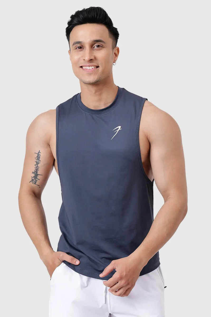 Urban Deep Arm Tank Dark Grey by Fuaark Nz