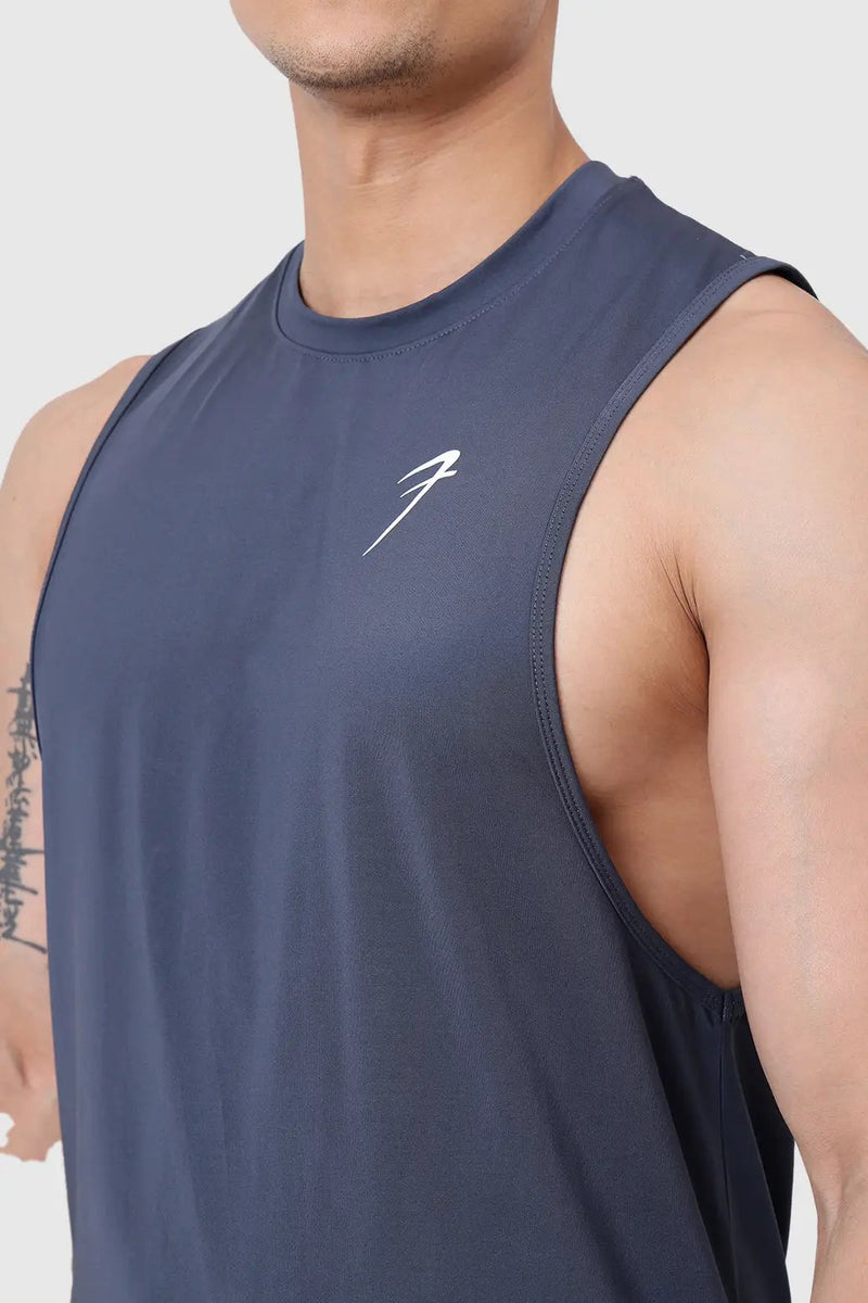 Urban Deep Arm Tank Dark Grey by Fuaark Nz