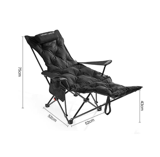 ECOTREK Camping Chair Urban Wave Folding Camping Chair with Footrest & Recline – 2-in-1 Portable Outdoor Chair YQ5043 Urban Wave Folding Camping Chair with Footrest & Recline – 2-in-1 Portable Outdoor Chair YQ5043