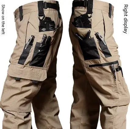 Men's Waterproof Tactical Trousers - Outdoor Cargo Pants with Fleece Lining | Plus Size Available by Mead's Supply & Equipment Outfitters limited