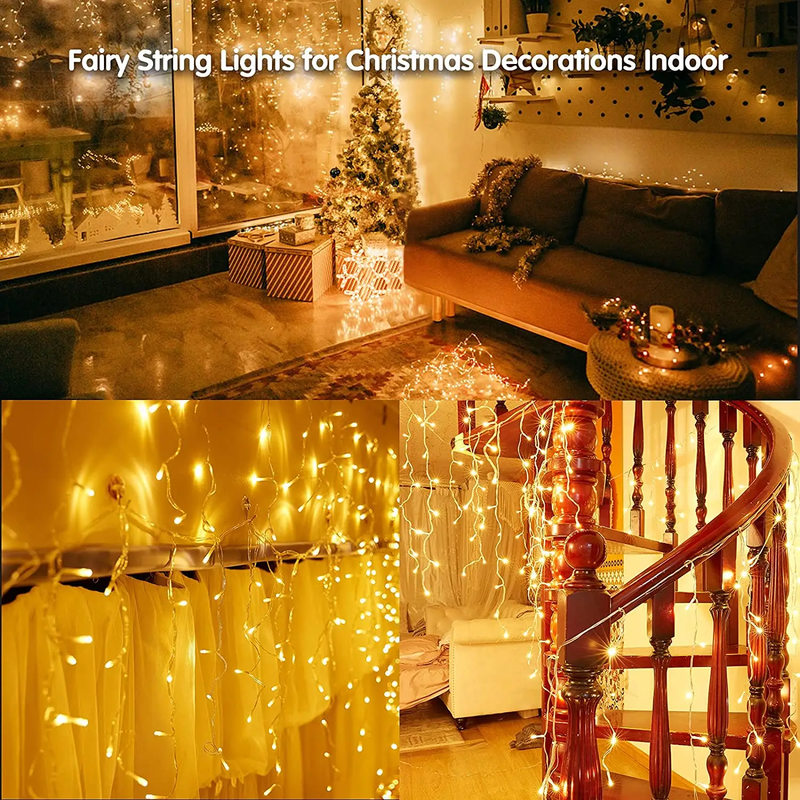 300LED 8 Modes Garden Solar Light Fairy String Lights by salelink.co.nz