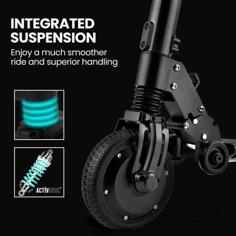 SportZone.co.nz Sports & Fitness > Scooters, Hoverboards & Accessories > Electric Scooters ALPHA Peak 300W Electric Scooter 10Ah Suspension Adults & Teens Black ALPHA Peak 300W Electric Scooter 10Ah Suspension Adults & Teens Black