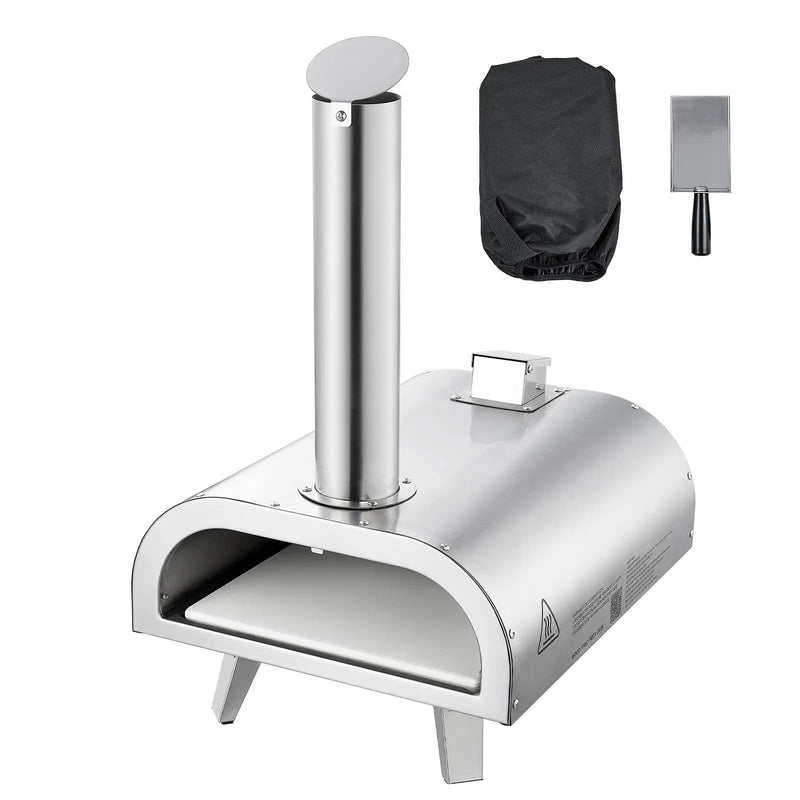 SportZone.co.nz Home & Garden > BBQ > BBQs & Accessories 12 Inch Outdoor Wood Fired Pizza Oven Portable With Thermometer And Carry Bag 12 Inch Portable Wood Fired Pizza Oven With Carry Bag
