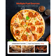 SportZone.co.nz Home & Garden > BBQ > BBQs & Accessories 12 Inch Outdoor Wood Fired Pizza Oven Portable With Thermometer And Carry Bag 12 Inch Portable Wood Fired Pizza Oven With Carry Bag
