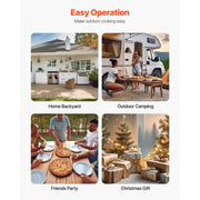 SportZone.co.nz Home & Garden > BBQ > BBQs & Accessories 12 Inch Outdoor Wood Fired Pizza Oven Portable With Thermometer And Carry Bag 12 Inch Portable Wood Fired Pizza Oven With Carry Bag