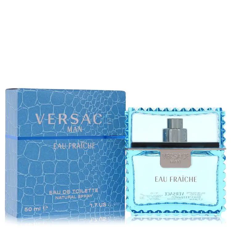 Versace Man Eau Fraiche Eau De Toilette Spray (Blue) by Versace 50 ml by Brands HD