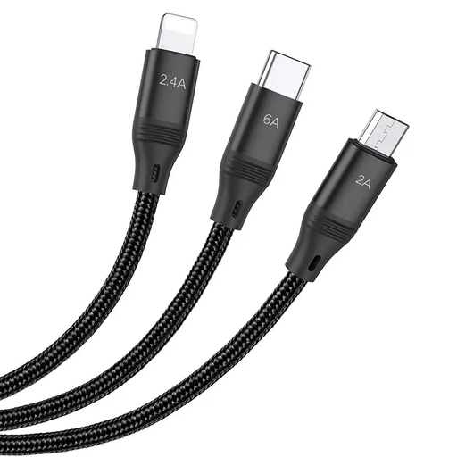 3in1 Charging Cable Type C Lightning Micro USB by salelink.co.nz