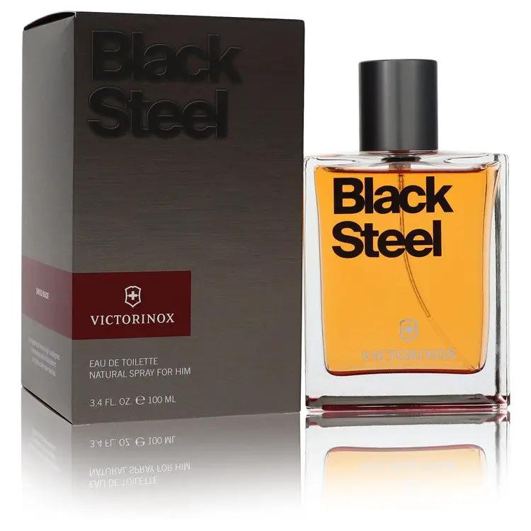 Victorinox Black Steel Eau De Toilette Spray by Victorinox 100 ml by Brands HD