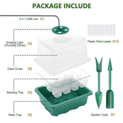 Heightened Seedling Tray Kit with Light by salelink.co.nz