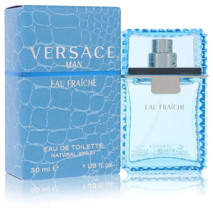 Versace Man Eau Fraiche Eau De Toilette Spray (Blue) by Versace 30 ml by Brands HD