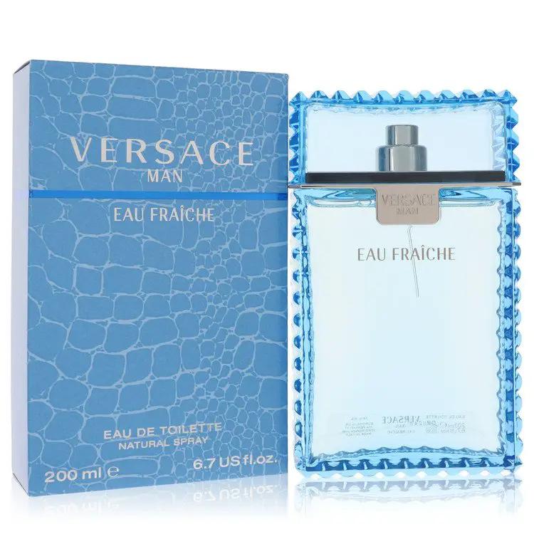 Versace Man Eau Fraiche Eau De Toilette Spray (Blue) by Versace 200 ml by Brands HD
