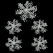 30PCS 11cm White Snowflakes Decorations Christmas Tree Party Charms Christmas Decoration by salelink.co.nz