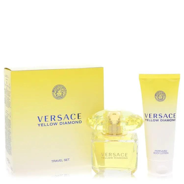 Brands HD Gift Set - 3 oz Eau De Toilette Spray + 3.4 oz Body lotion Versace Yellow Diamond Gift Set - 3 oz Eau De Toilette Spray + 3.4 oz Body lotion by Versace -- Versace Yellow Diamond Gift Set - 3 oz Eau De Toilette Spray + 3.4 oz Body lotion by Versace --
