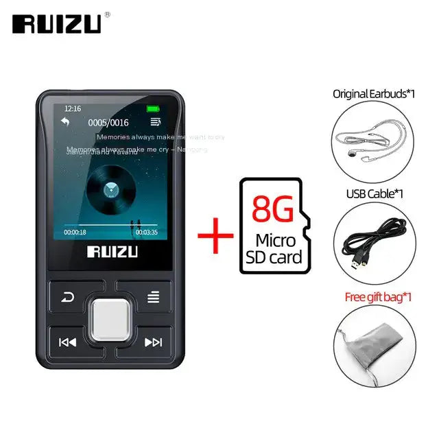 Mini Bluetooth MP3 Player with 1.8" Screen - Portable Music Player with FM Radio, E-Book & TF Card Support by Mead's Supply & Equipment Outfitters limited