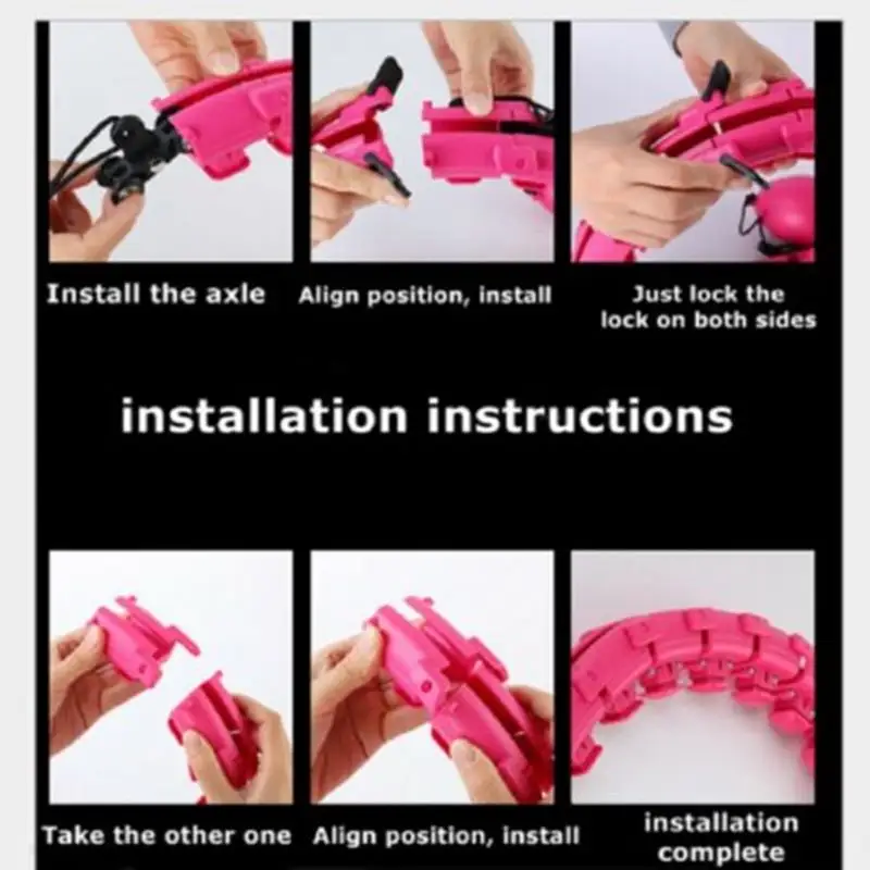 Smart Hula Hoop Detachable Exerciser Fitness Lose Weight Belly Fat Burning by salelink.co.nz