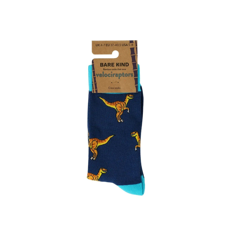Barekind NZ Socks Save the Velociraptors Bamboo Socks Save the Velociraptors Bamboo Socks