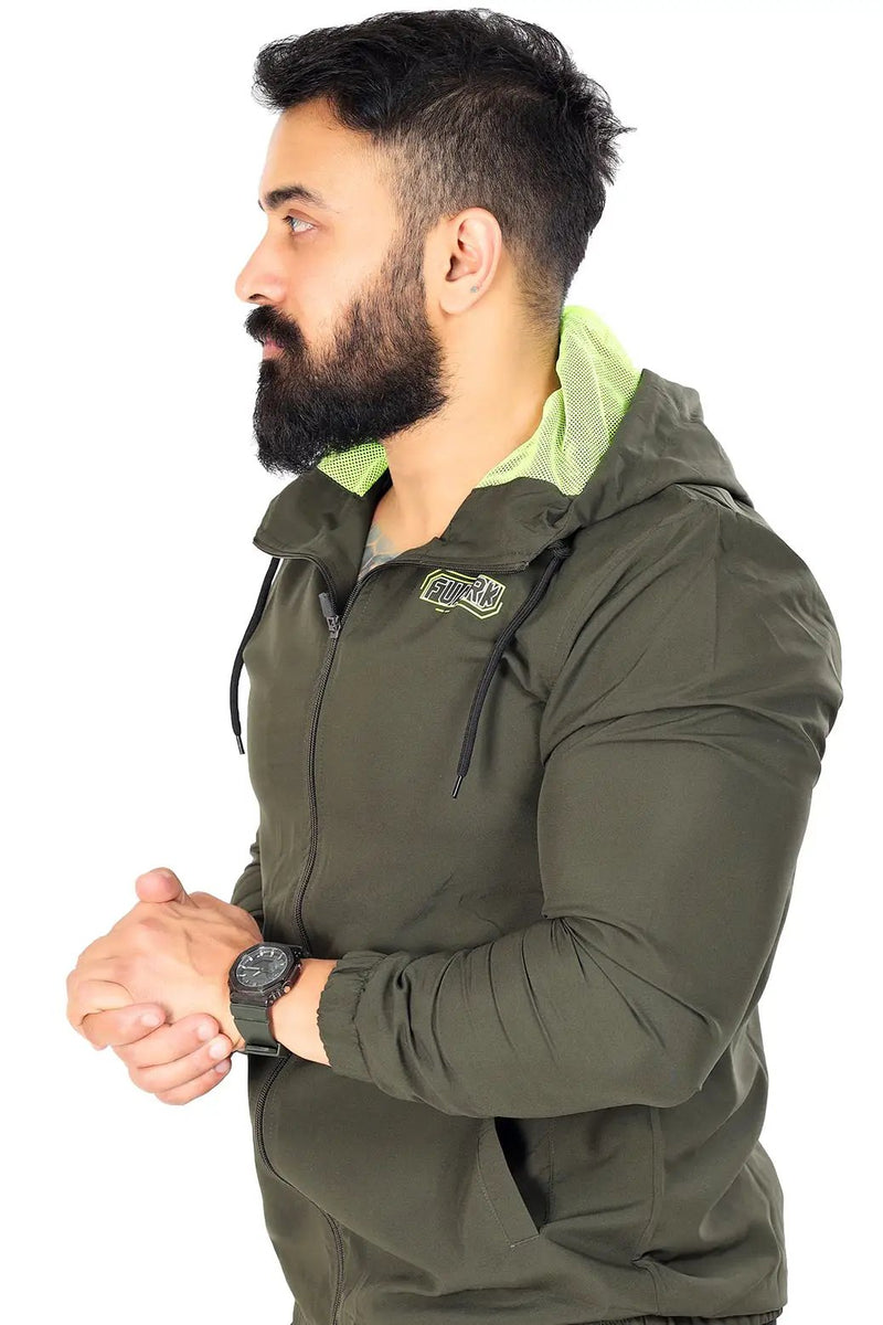Velocity Jacket Olive by Fuaark Nz