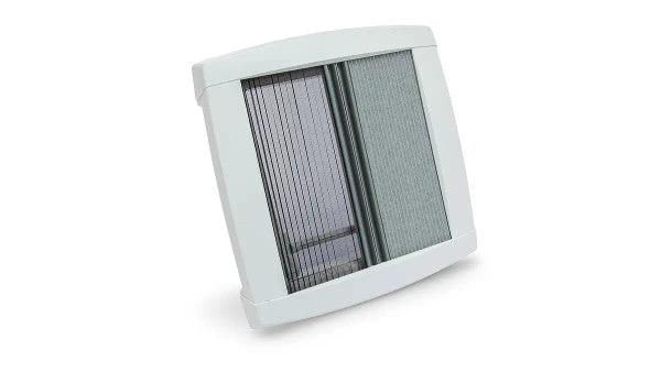 MPK Vision Star Roof Vent 400x400 Signal White Hood Quiet Airflow Flyscreen Pleated Blind For Campervans by MPK