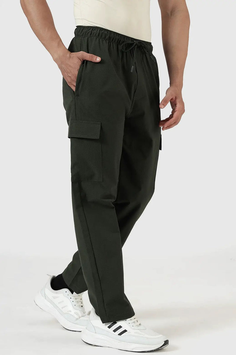 Vitality Straight Pants Olive by Fuaark Nz