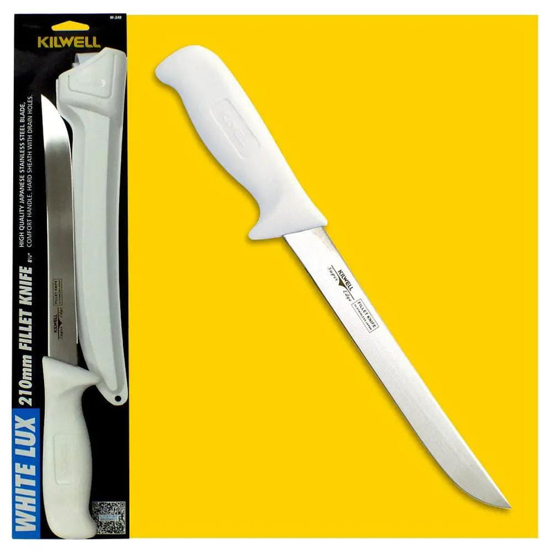 Kilwell Kilwell Knife Whitelux Fillet - Wide 210mm Blade Kilwell Knife Whitelux Fillet - Wide 210mm Blade