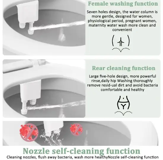 Adjustable Bidet Attachment Sprayer For Toilet by salelink.co.nz