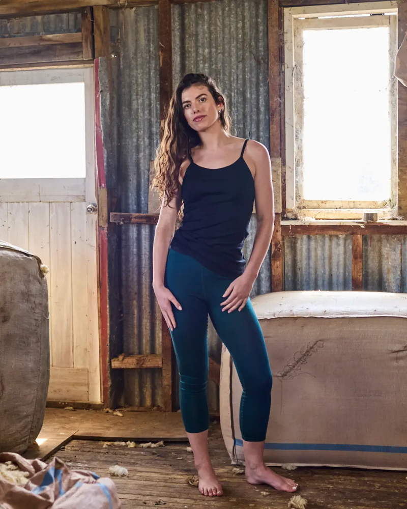 Women's Base Pant - 100% Merino Wool, Pine Green by Merino 365 NZ