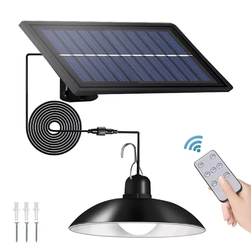 Solar Powered Hanging Pendant Light Garden Outdoor Patio Shed LED Lamp Lighting by salelink.co.nz
