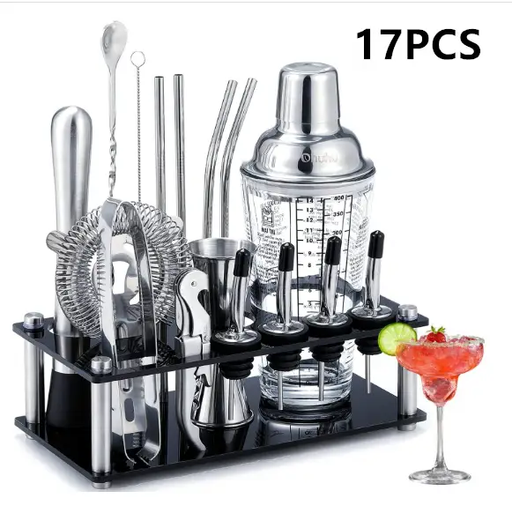 17 PCS Cocktail Shaker Set by salelink.co.nz