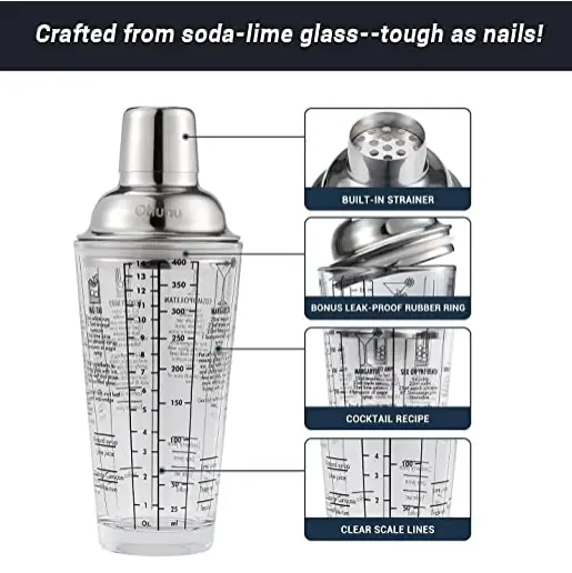 17 PCS Cocktail Shaker Set by salelink.co.nz