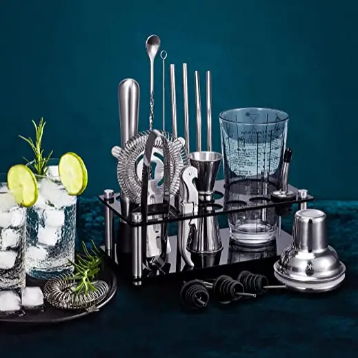 17 PCS Cocktail Shaker Set by salelink.co.nz