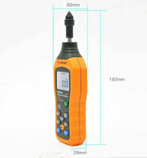 MS6208A Contact Measurement Digital Tachometer by salelink.co.nz