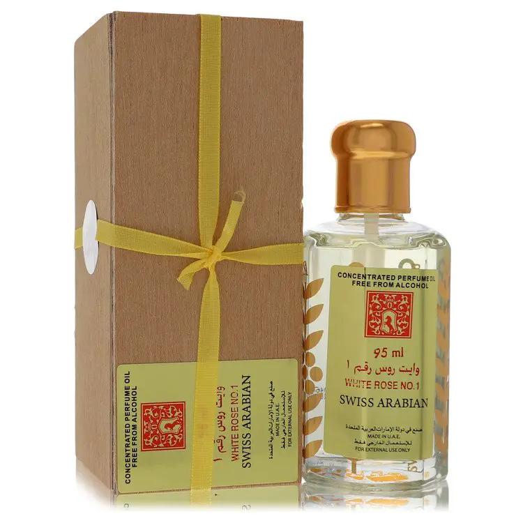 White Rose No 1 Concentrated Perfume Oil Free From Alcohol (Unisex) by Swiss Arabian 95 ml by Brands HD