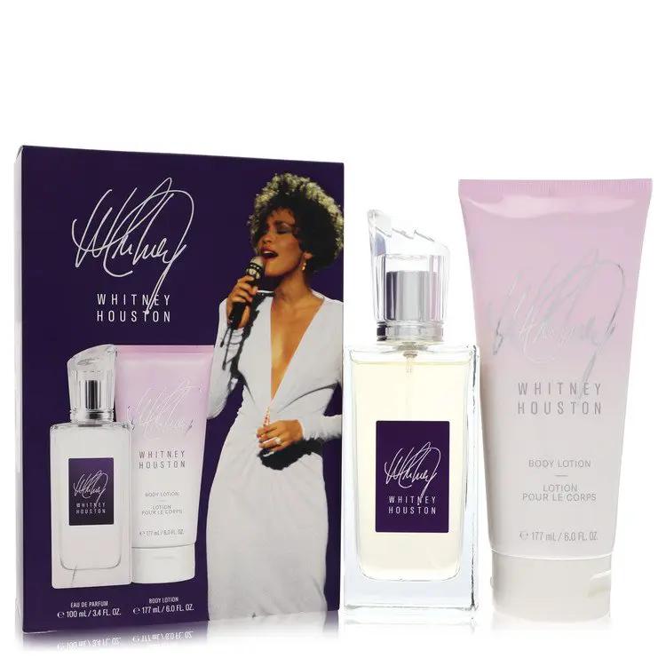 Brands HD Gift Set - 3.4 oz Eau De Parfum Spray + 6 oz Body Lotion Whitney Houston Gift Set - 3.4 oz Eau De Parfum Spray + 6 oz Body Lotion by Whitney Houston -- Whitney Houston Gift Set - 3.4 oz Eau De Parfum Spray + 6 oz Body Lotion by Whitney Houston --
