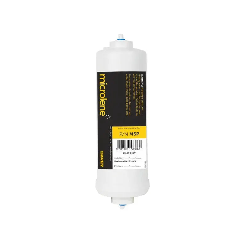 Davey Microlene MSP Underbench Replacement Filter - Rainwater & Tank Water, 1 Micron NZ by Filtration Station NZ