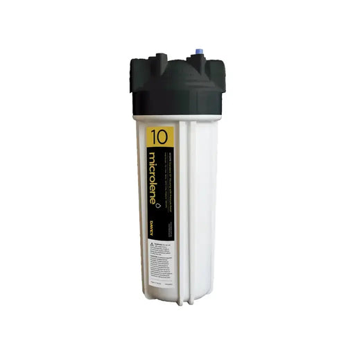 Davey Microlene 10" Standard Filter Housing - WaterMark Certified, Single Tap, 20mm Ports NZ by Filtration Station NZ