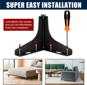 4Pcs Upgraded Metal Furniture Legs 10cm by salelink.co.nz