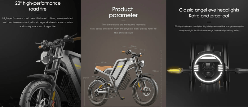 Kiwi eRide Kiwi eRide Coswheel E bike GT20 Electric Bike Coswheel E bike GT20 Electric Bike