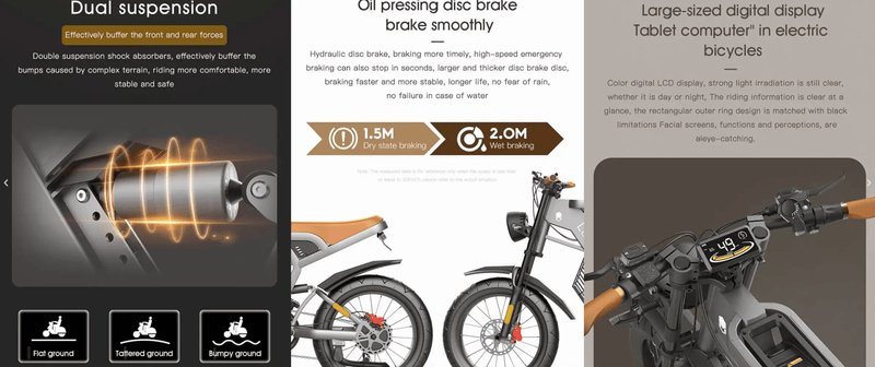 Kiwi eRide Kiwi eRide Coswheel E bike GT20 Electric Bike Coswheel E bike GT20 Electric Bike