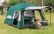 Camping Tent For 6-10Persons 380x260x195cm Green by salelink.co.nz