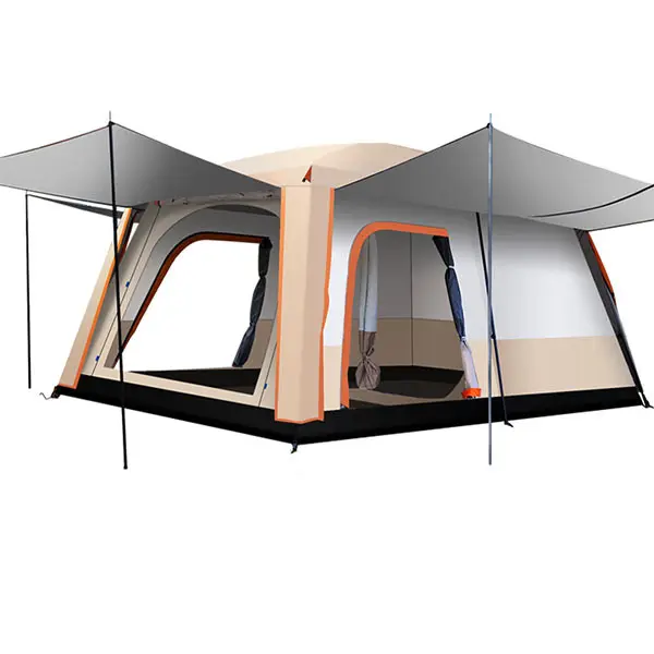 Camping Tent 430x305x203cm - Khaki by salelink.co.nz