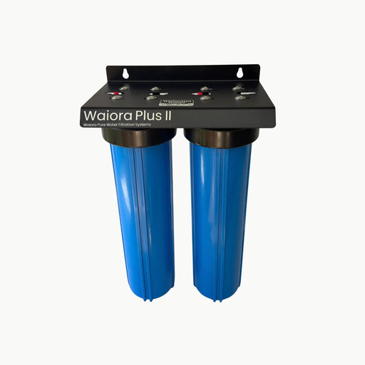 Waimana Waiora Plus II 20" Jumbo Twin Filter Housing Set - 2 Stage Whole House, Housing Only, Rainwater or Mains NZ by Filtration Station NZ