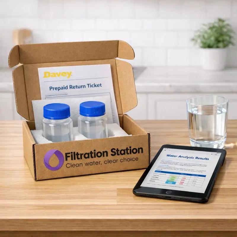Davey Water Testing Service - Mail-In Lab Kit - Chemical or Biological NZ by Filtration Station NZ