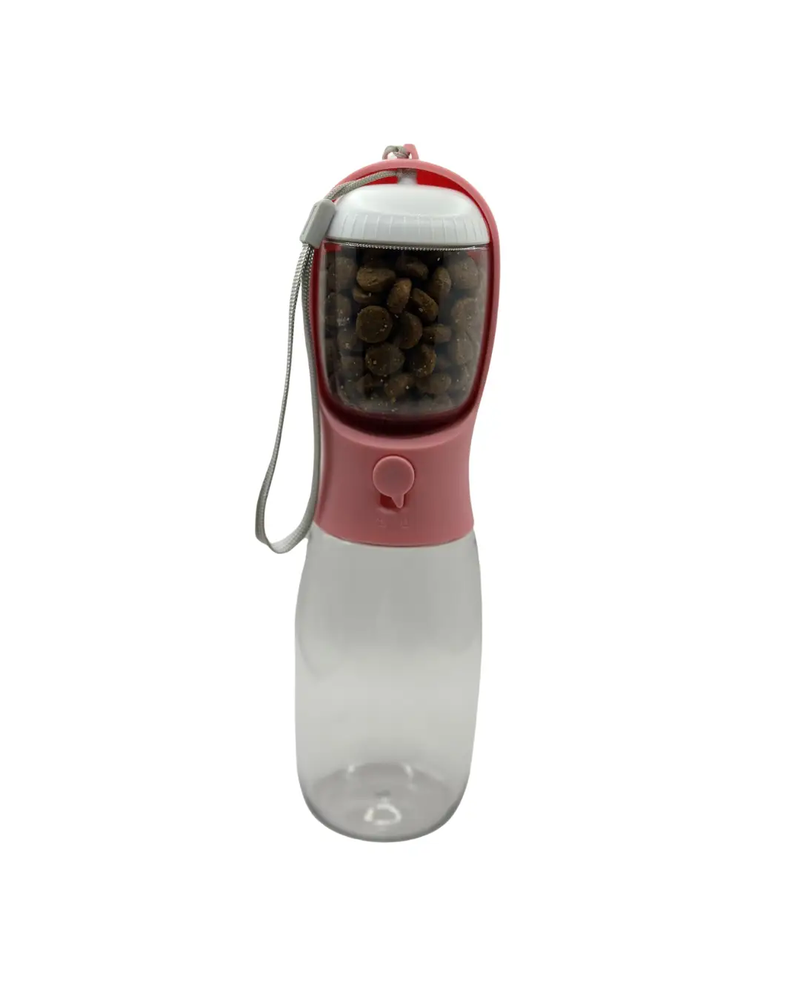 2 in 1 Portable Pet Bowl Bottle With Food Compartment by DogTreatNZ