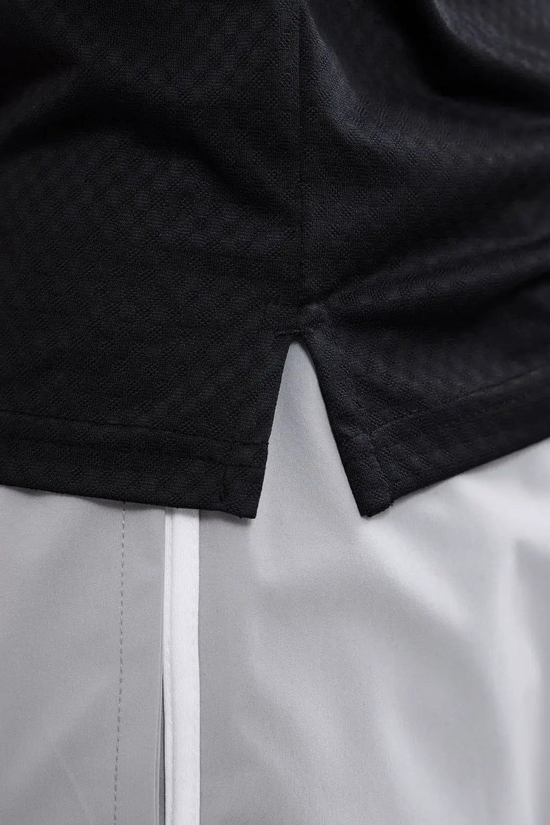 Wave Polo T-shirt Black by Fuaark Nz