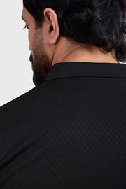 Wave Polo T-shirt Black by Fuaark Nz