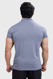Wave Polo T-shirt Grey by Fuaark Nz