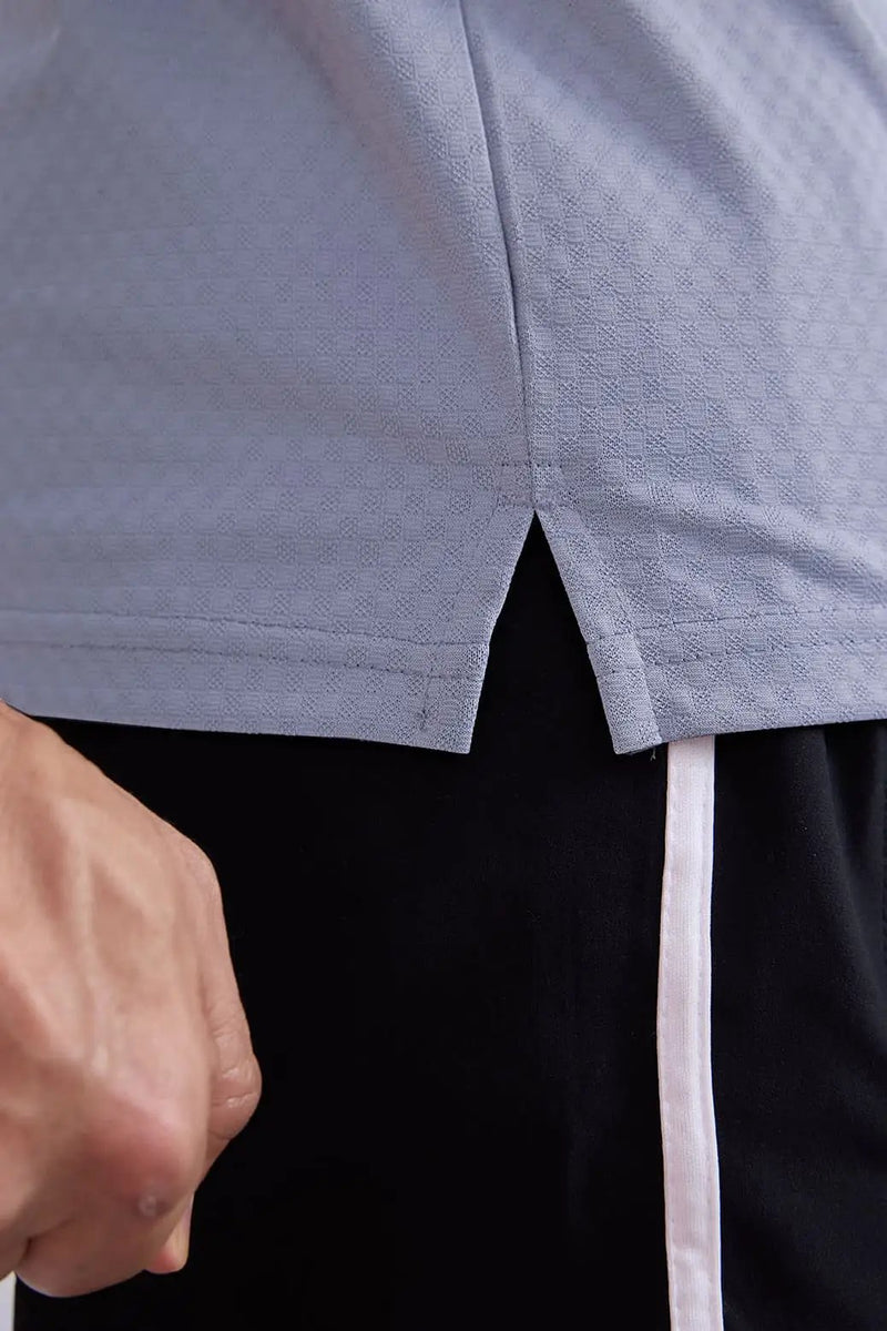 Wave Polo T-shirt Grey by Fuaark Nz