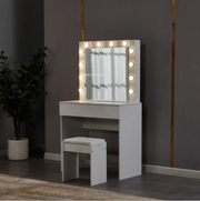 "York' LED Light Dressing Table and Stool by sue-e furniture