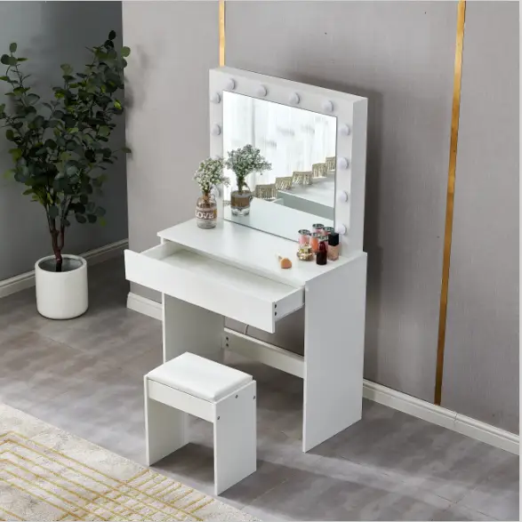 "York' LED Light Dressing Table and Stool by sue-e furniture