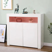 Panana' 2-door Side Cabinet with LED light (7colors) by sue-e furniture